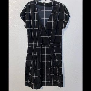 Banana republic dress window pane print sz 6